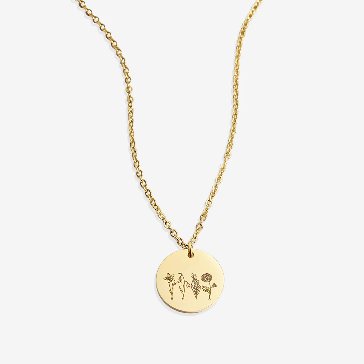 Birth Flower Bouquet Necklace - Image 24