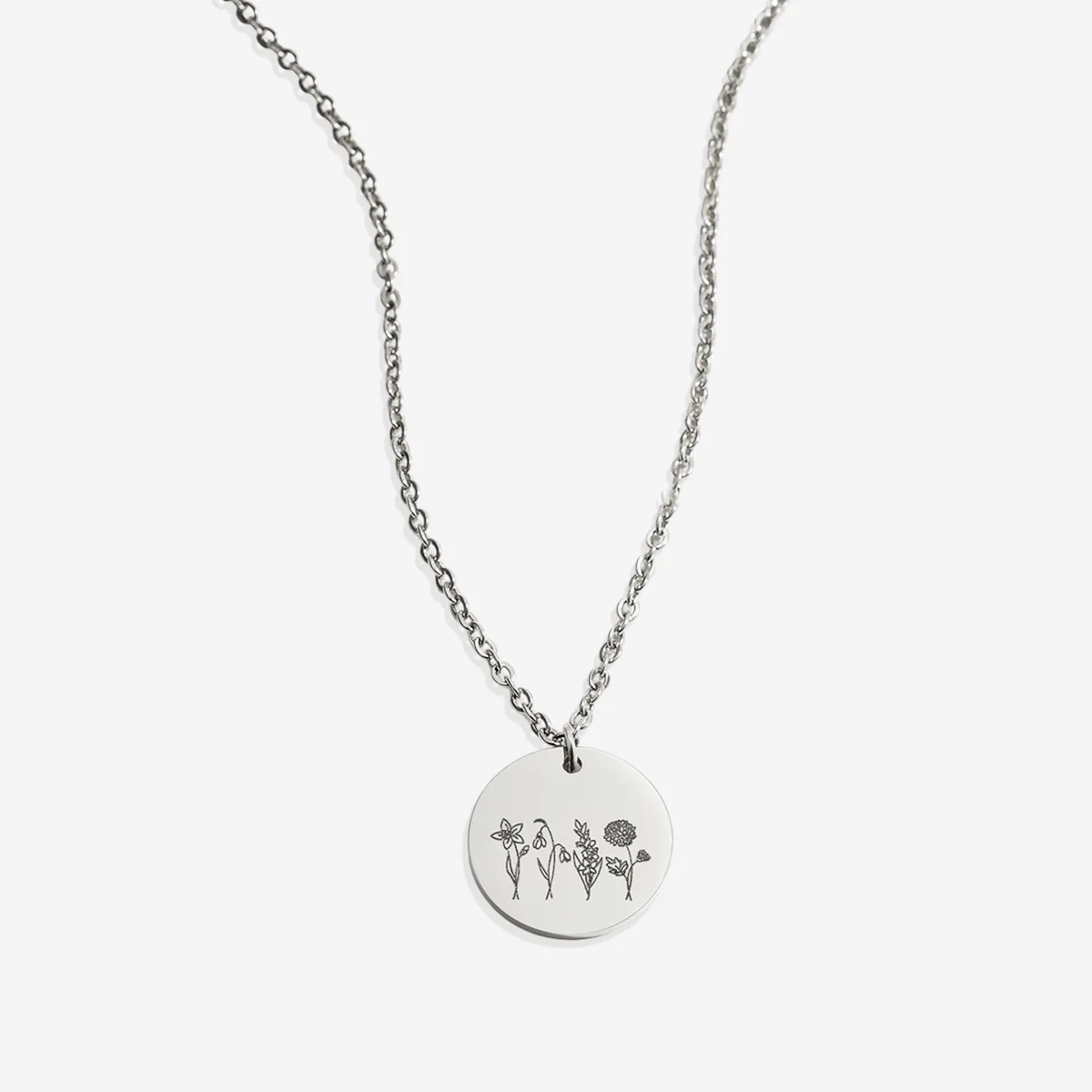 Birth Flower Bouquet Necklace - Image 28