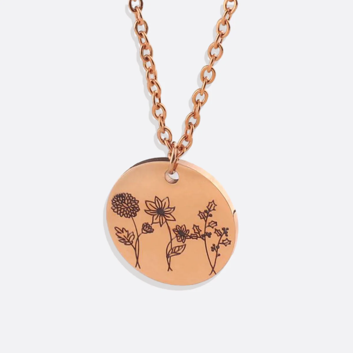 Birth Flower Bouquet Necklace - Image 6