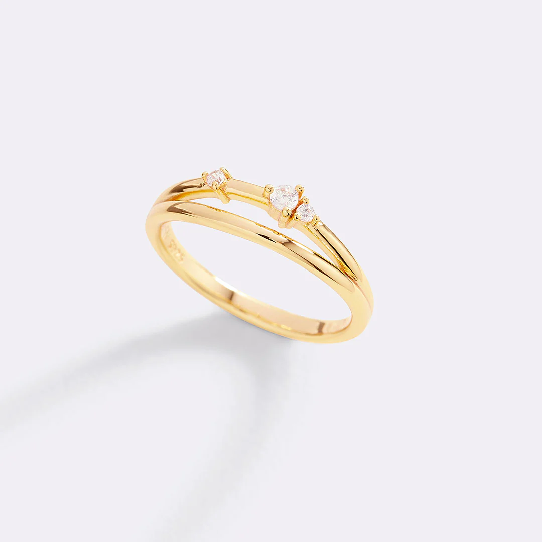 Crescent Moon Diamond Ring - Image 16