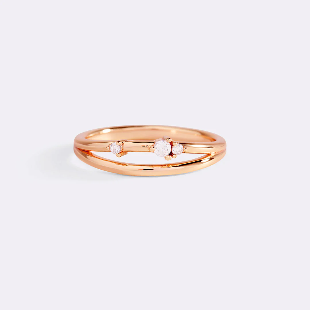 Crescent Moon Diamond Ring - Image 20