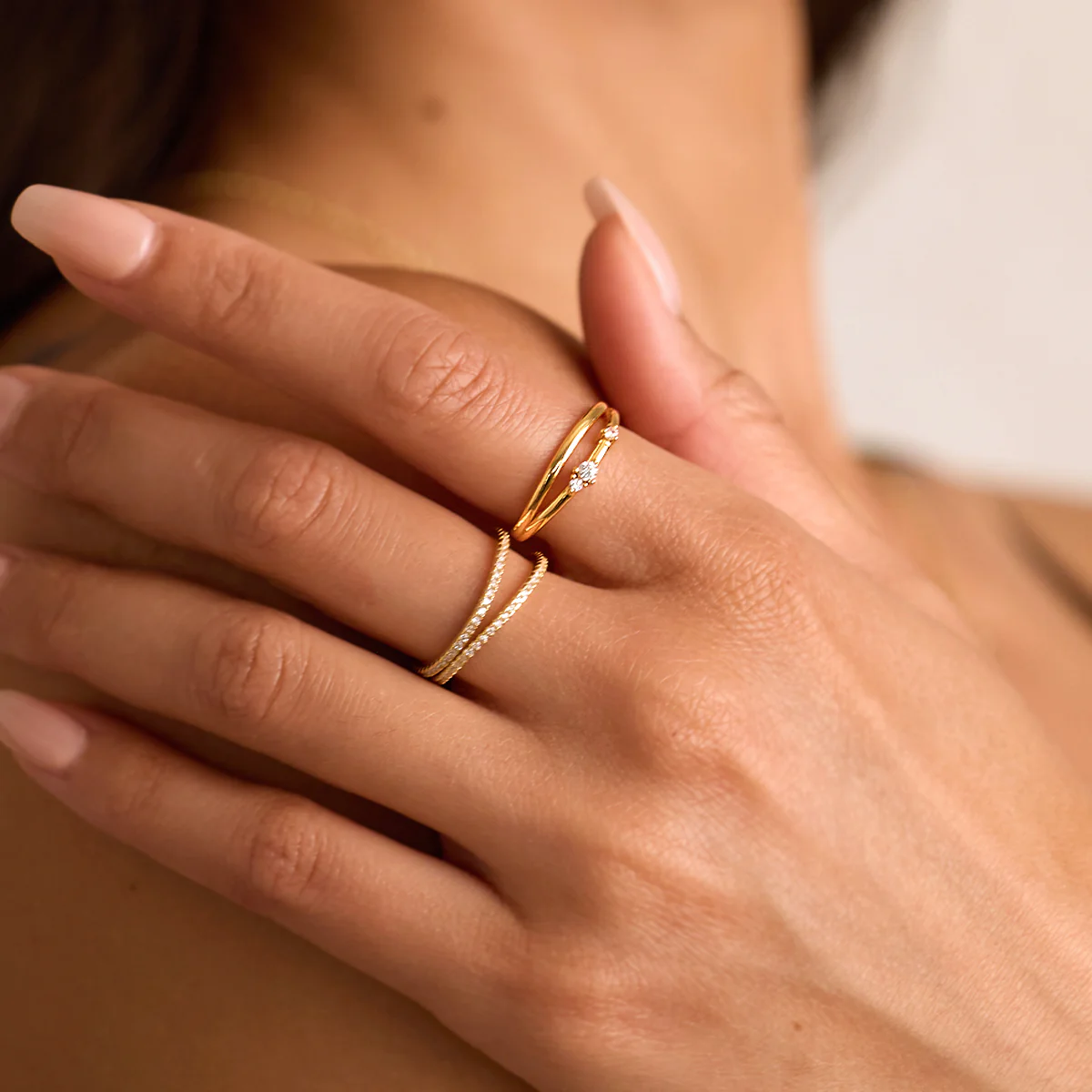 Crescent Moon Diamond Ring - Image 22