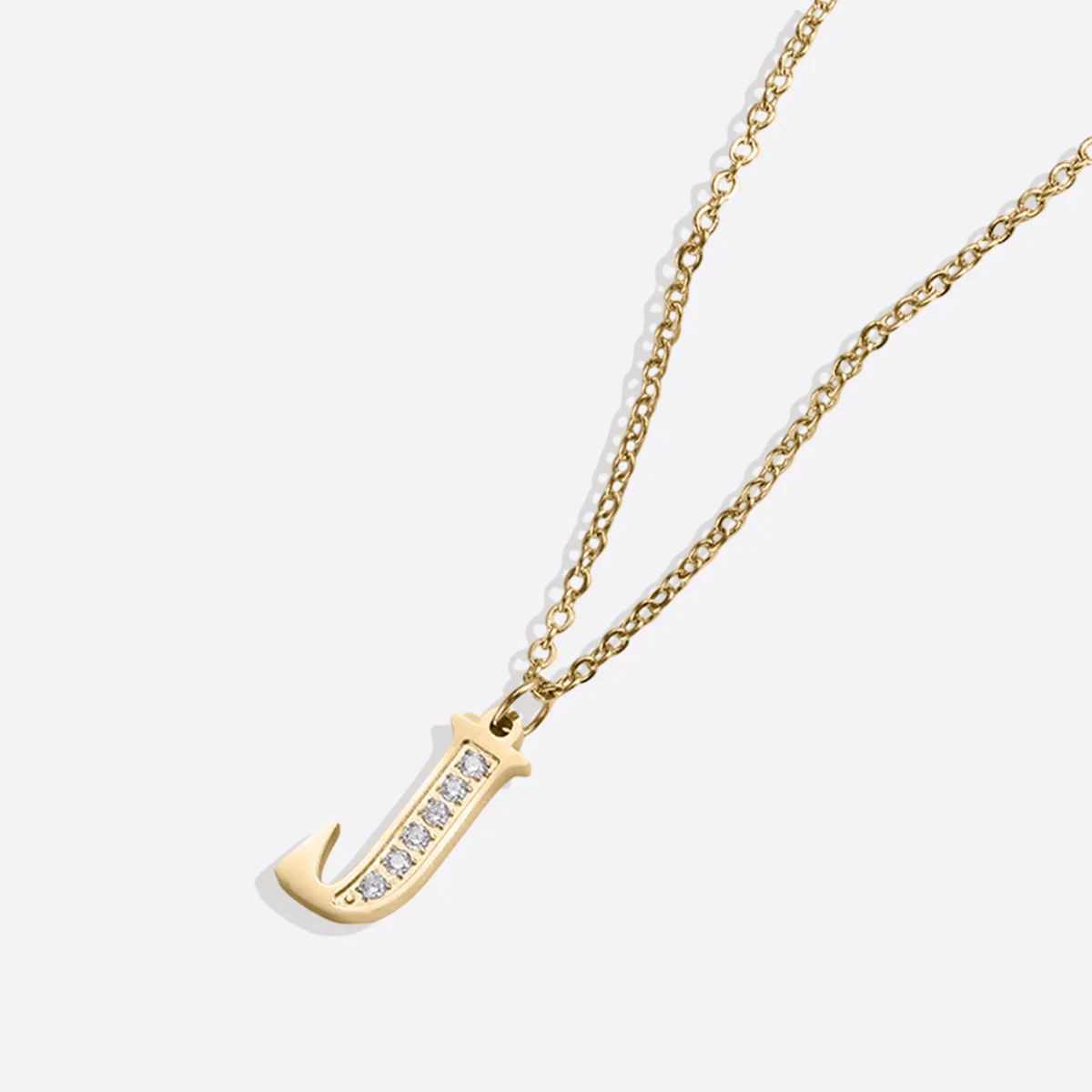 Crystal Accent Letter Satellite Necklace - Image 164