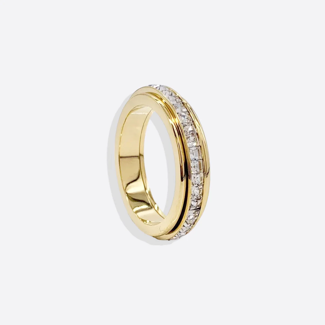 Crystal Statement Spinning Fidget Ring - Image 17