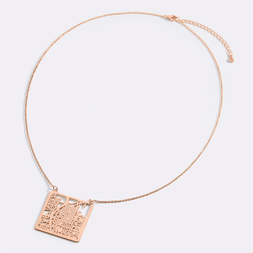 Custom Map Pendant Necklace - Image 73