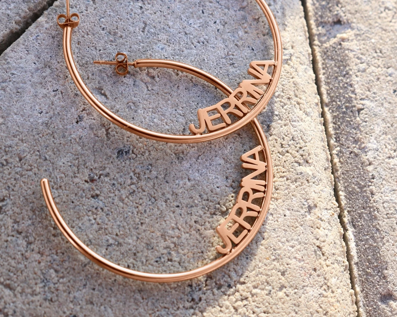 Personalized Name Hoop Earrings - Image 20