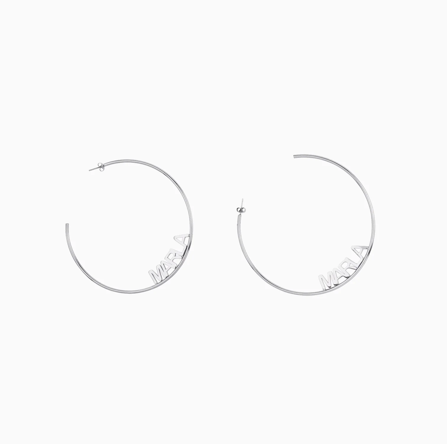 Personalized Name Hoop Earrings - Image 29