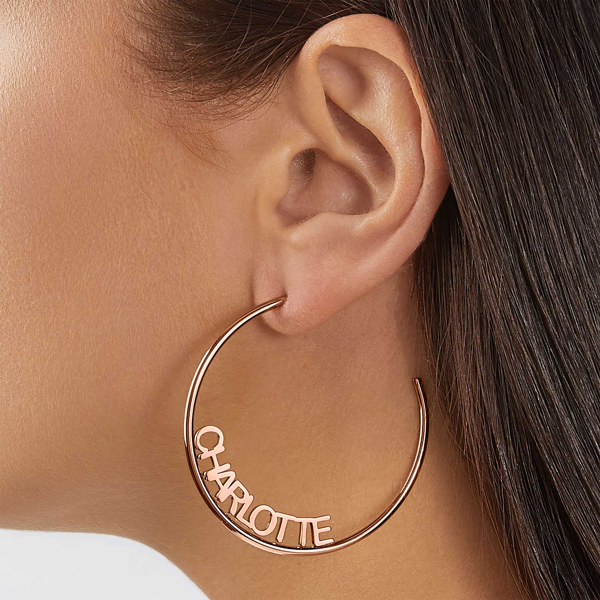 Personalized Name Hoop Earrings - Image 42