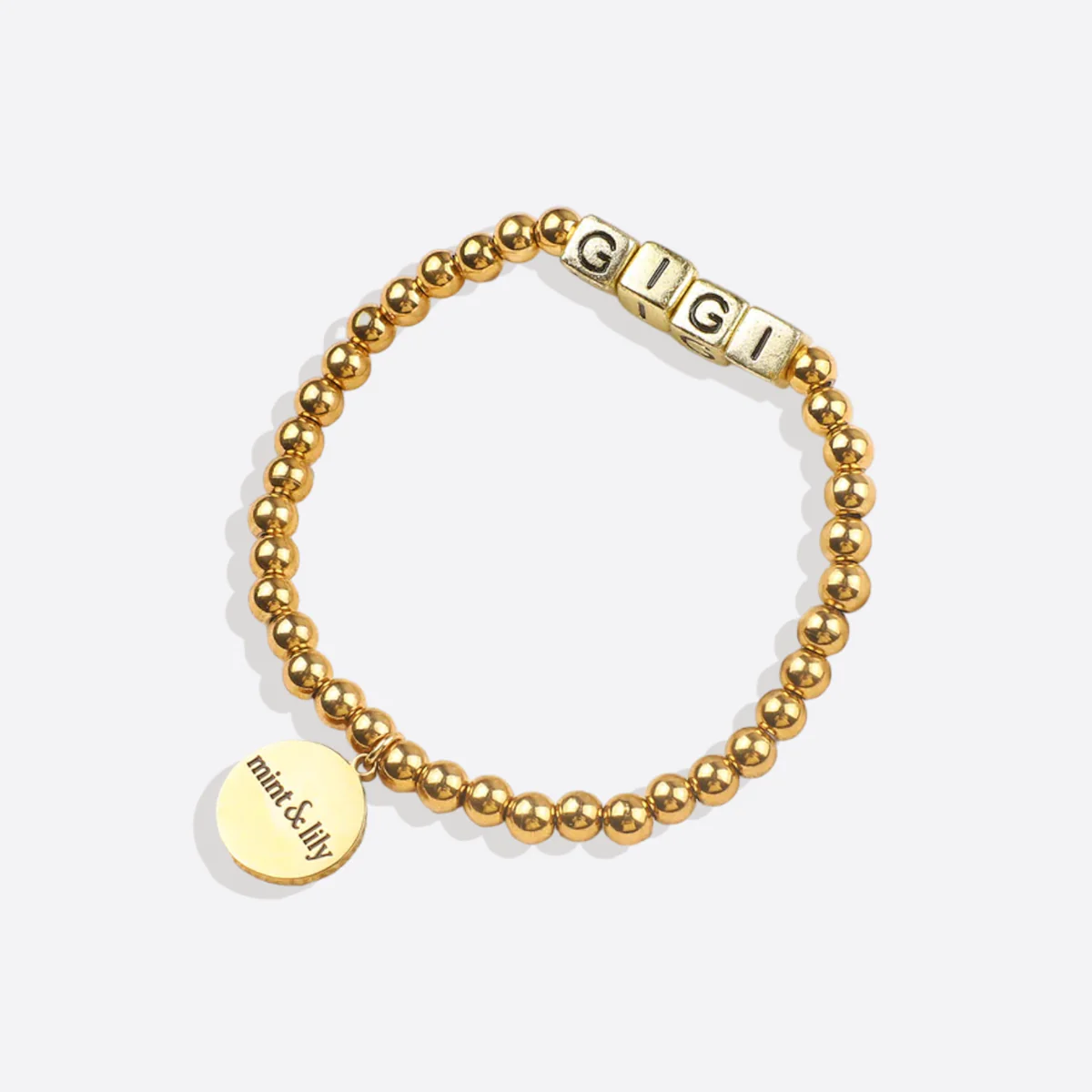 Custom Waterproof Gold Beaded Friendship Bracelet - Image 15