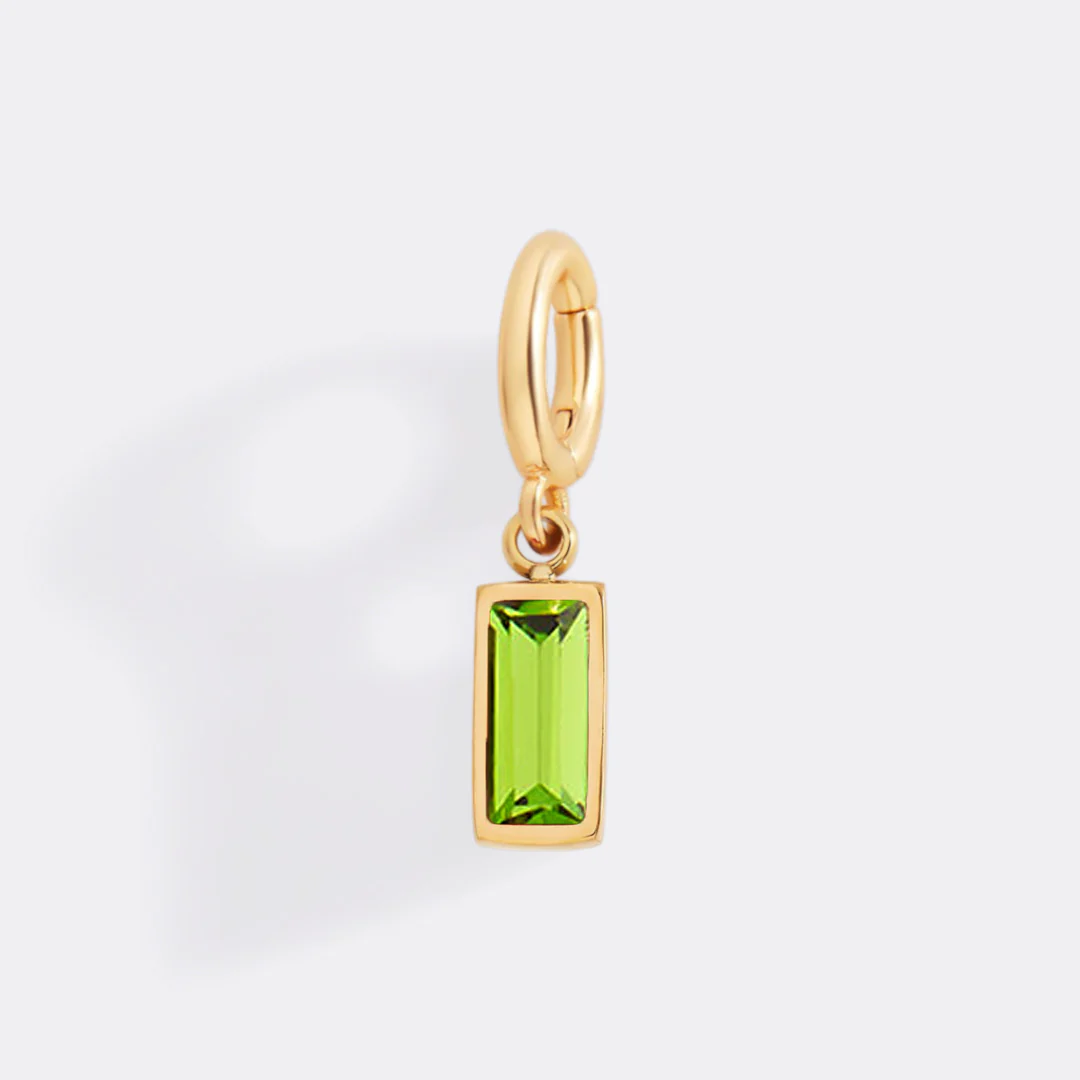 Dainty Baguette Birthstone Charm - Image 76