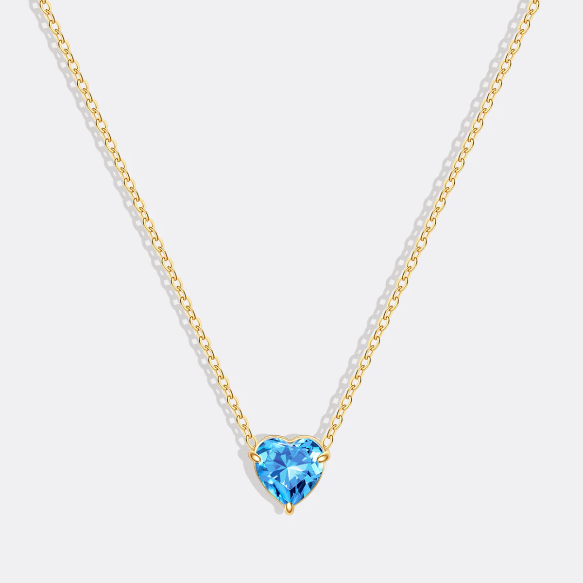 Dainty Birthstone Heart Necklace - Image 31