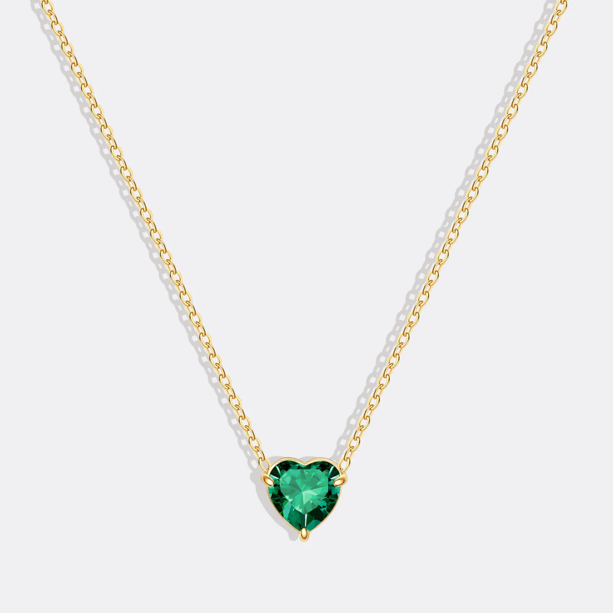 Dainty Birthstone Heart Necklace - Image 36