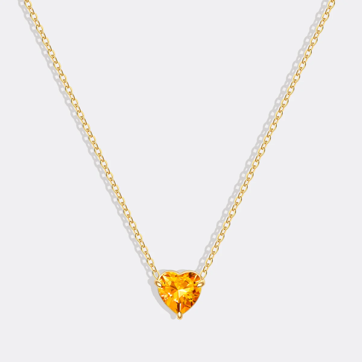 Dainty Birthstone Heart Necklace - Image 37