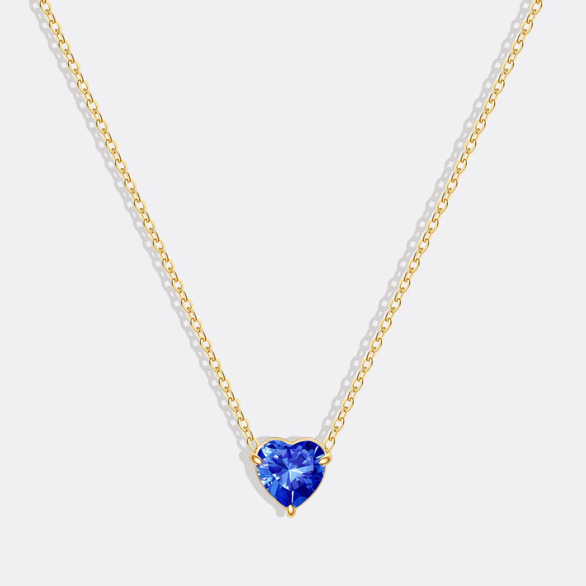 Dainty Birthstone Heart Necklace - Image 39
