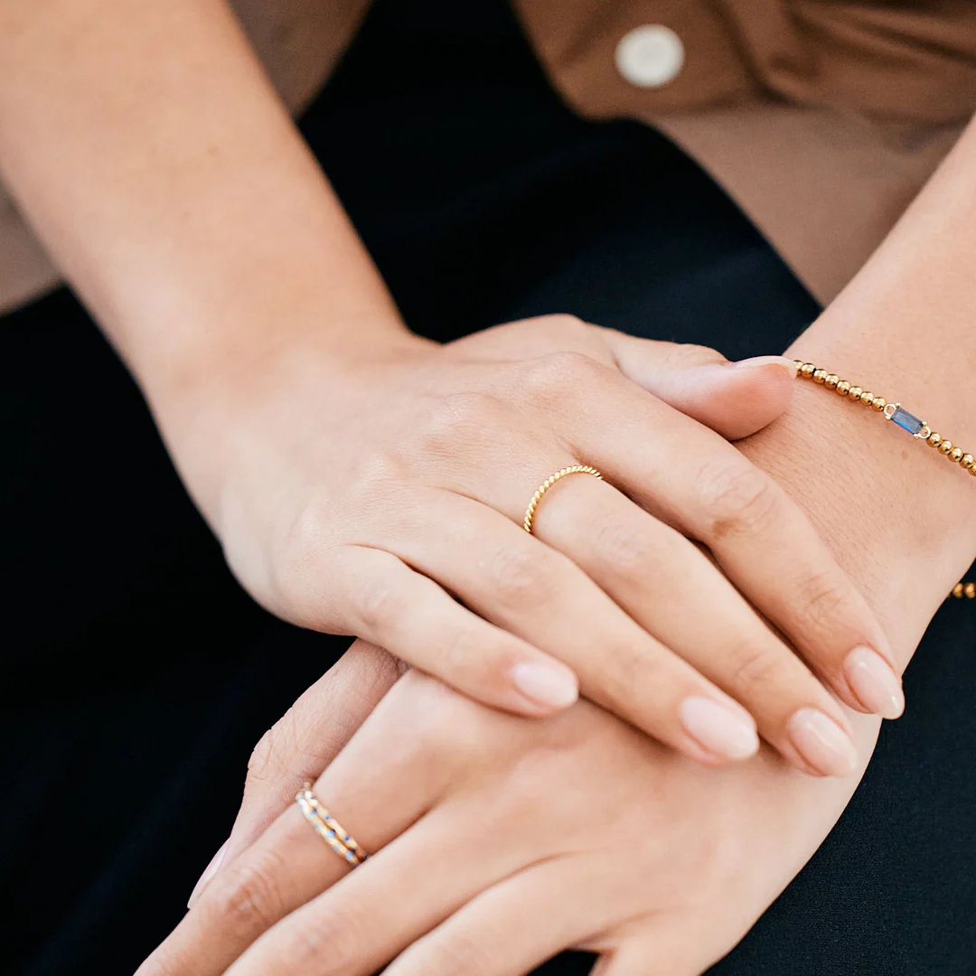 Dainty Braided Stacking Ring - Image 11