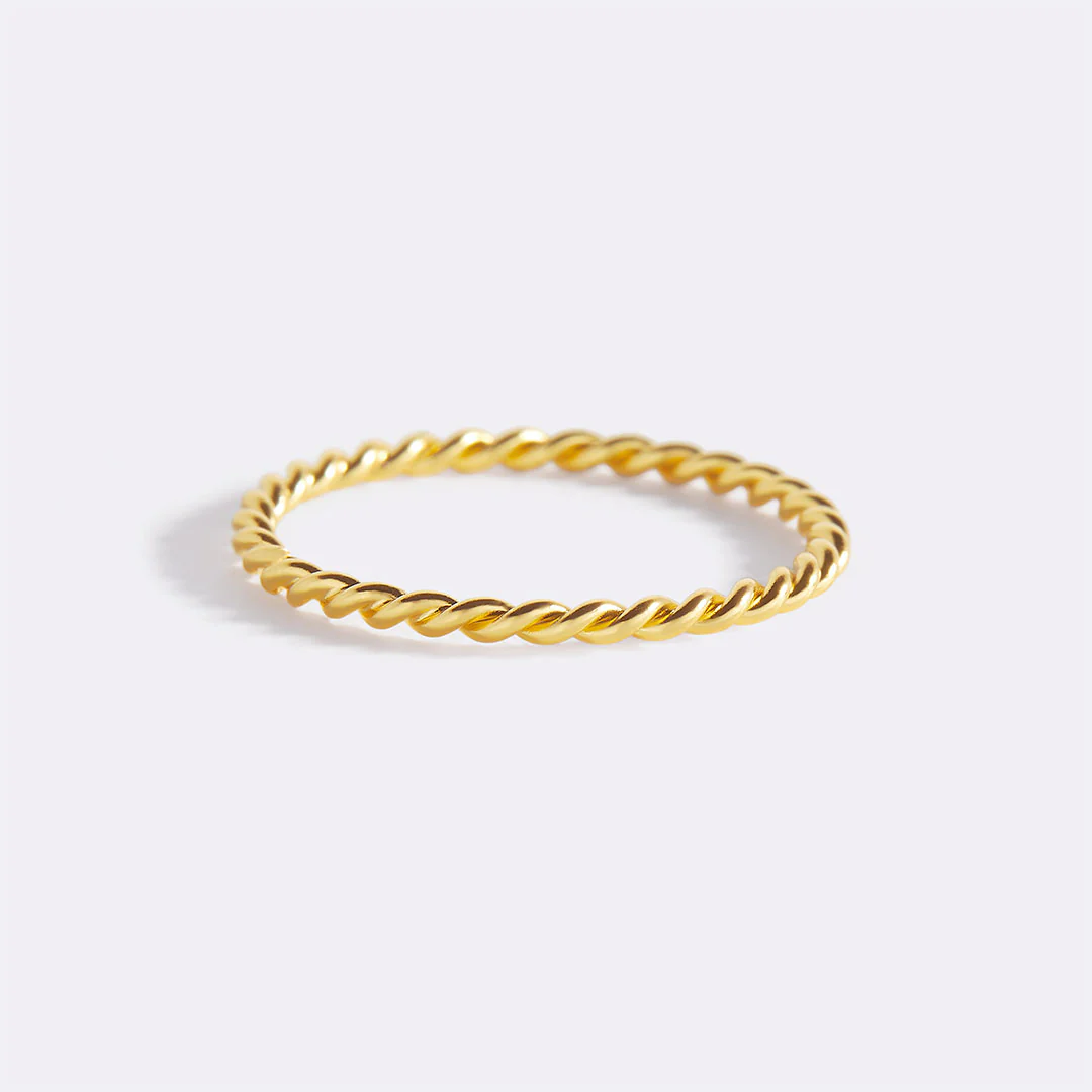 Dainty Braided Stacking Ring - Image 17