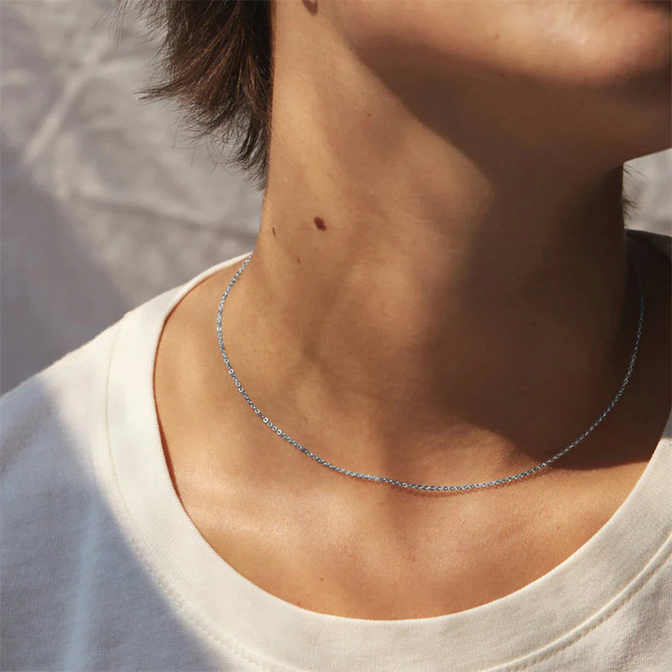 Dainty Cable Chain Necklace - Image 13