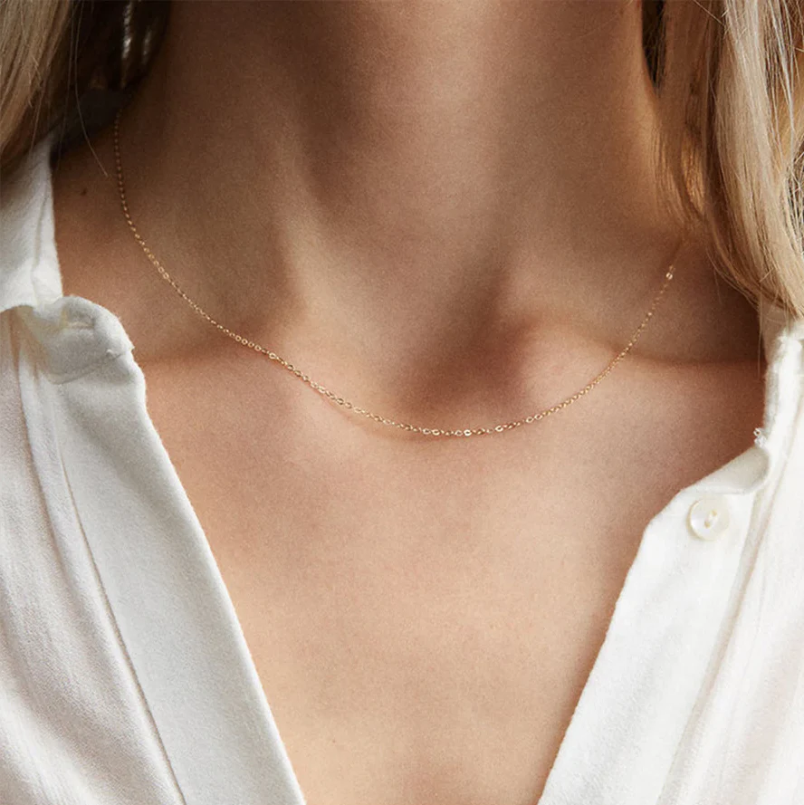 Dainty Cable Chain Necklace - Image 18