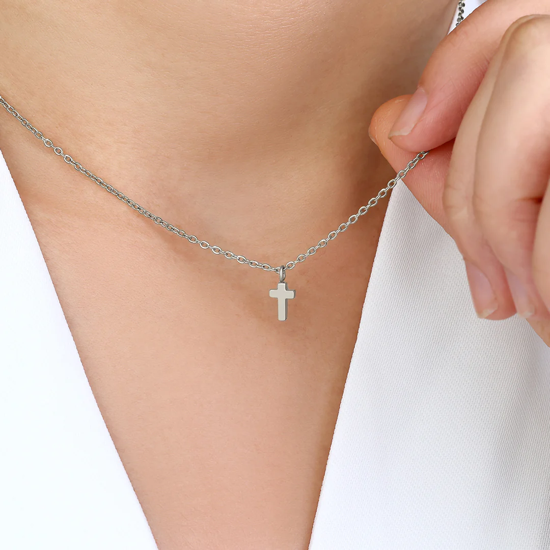 Dainty Cross Pendant - Image 6