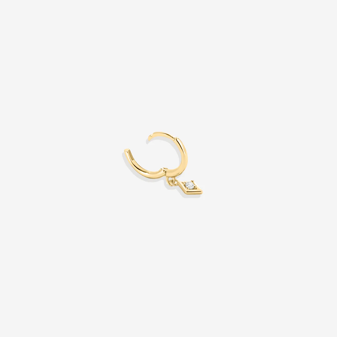 Dainty Diamond Charm Earrings - Image 12