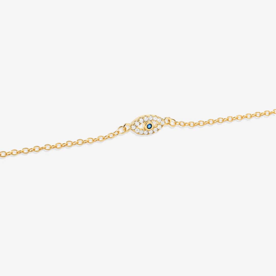 Dainty Evil Eye Charm Bracelet - Image 10