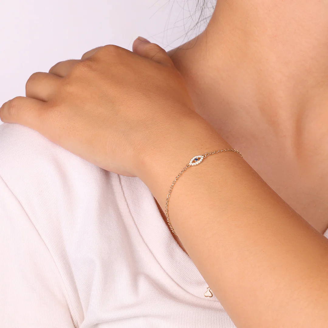 Dainty Evil Eye Charm Bracelet - Image 16