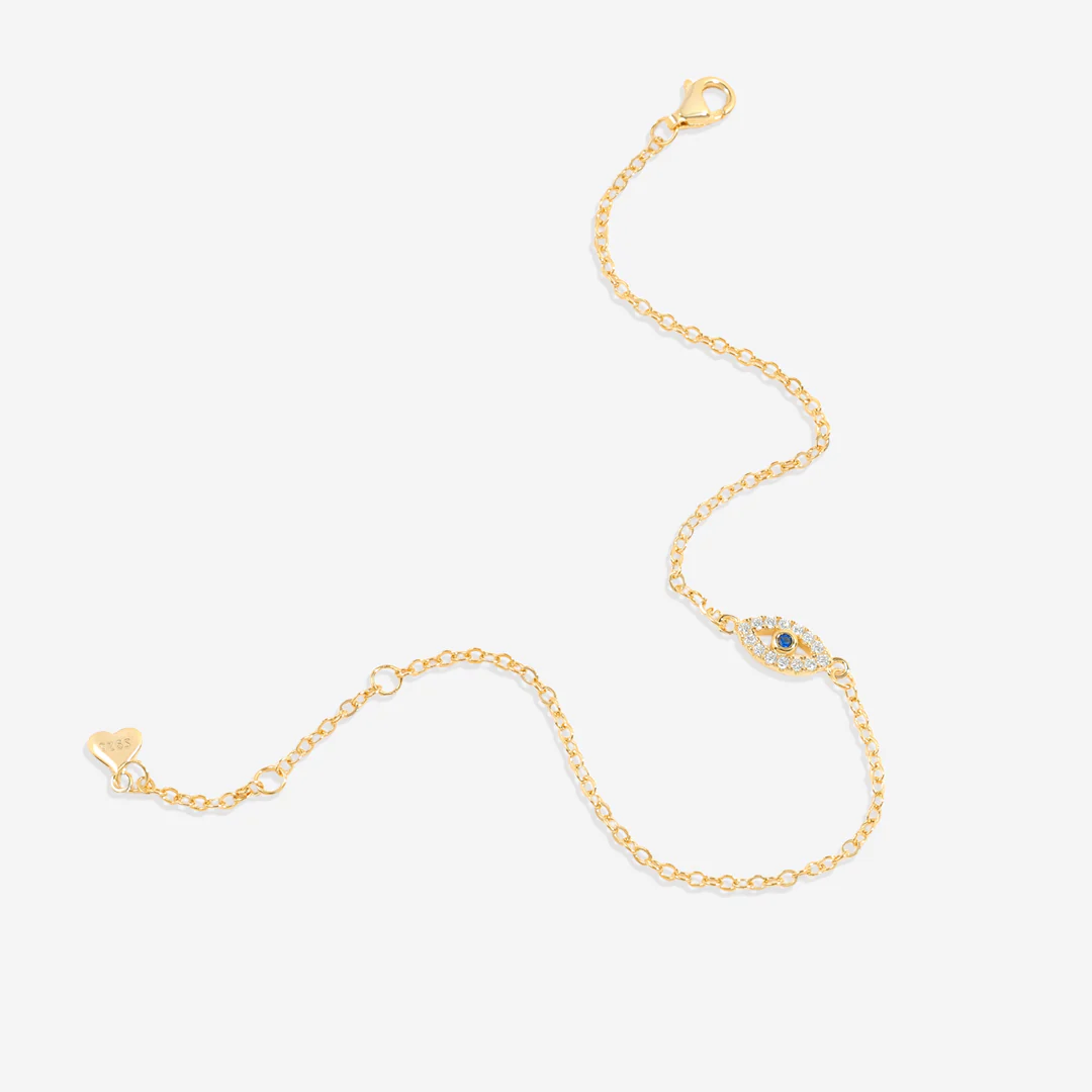 Dainty Evil Eye Charm Bracelet - Image 8