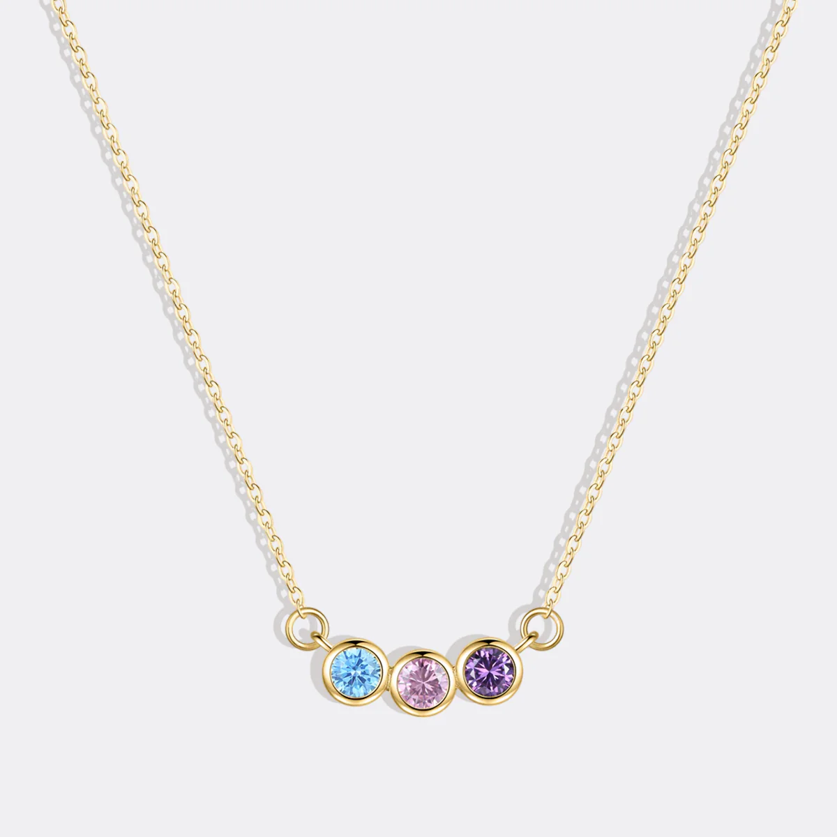 Dainty Family Birthstones Necklace - Image 36