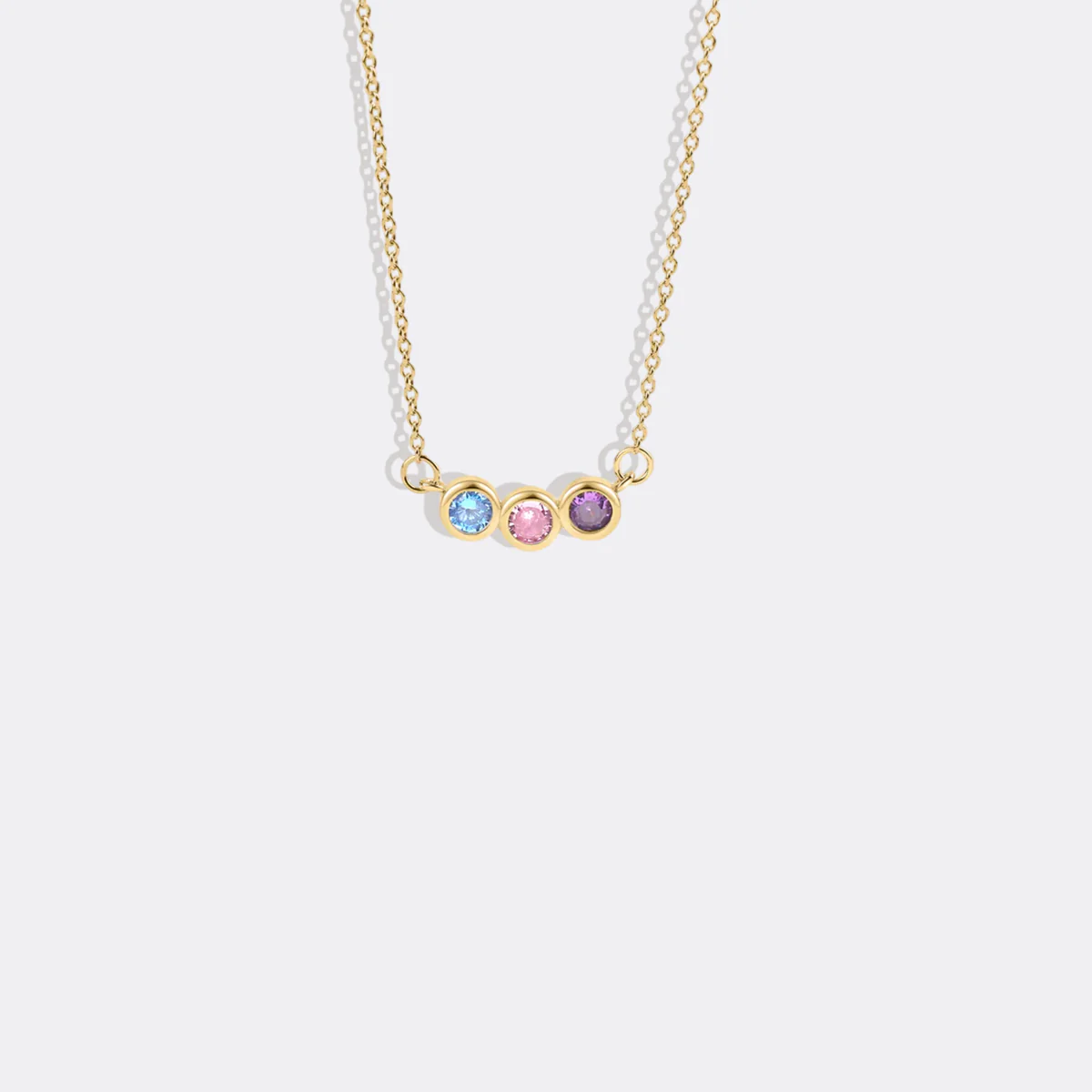 Dainty Family Birthstones Necklace - Image 38