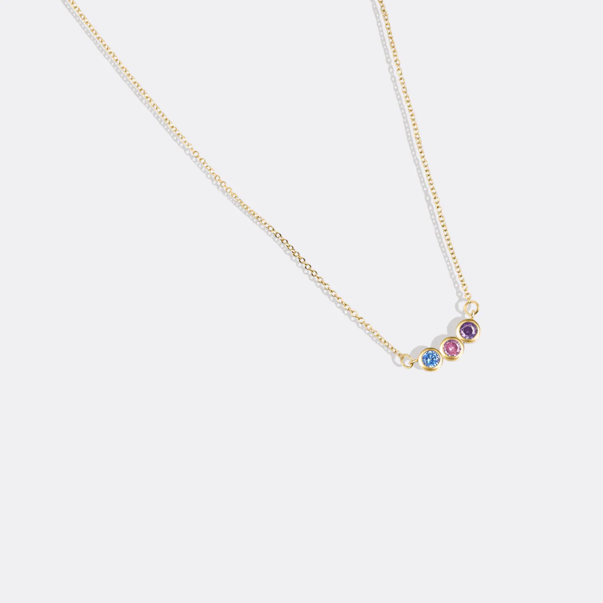 Dainty Family Birthstones Necklace - Image 39