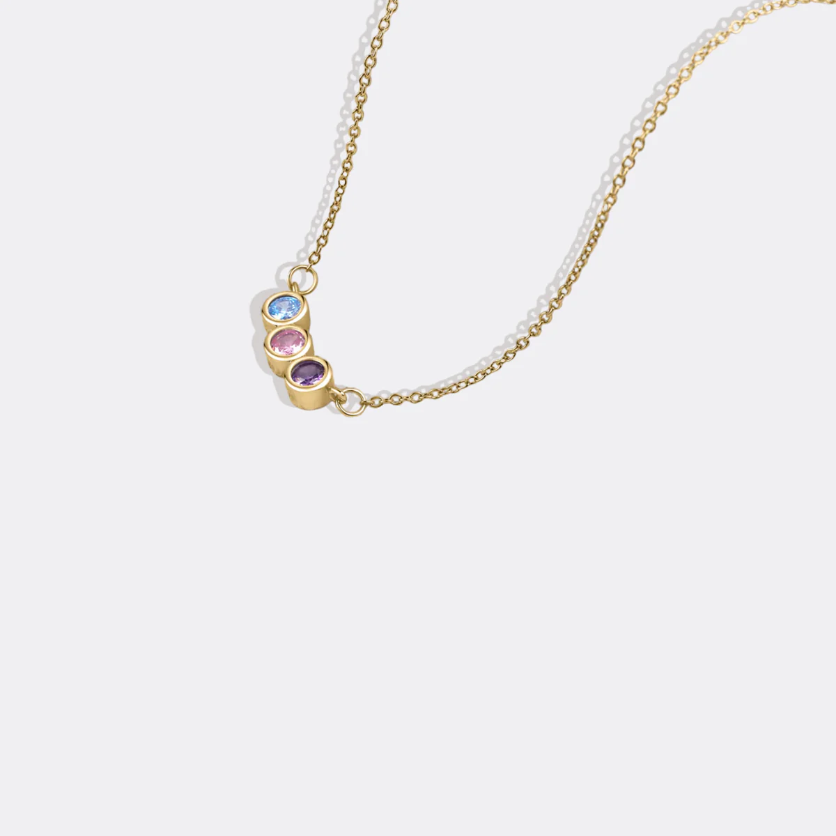 Dainty Family Birthstones Necklace - Image 40
