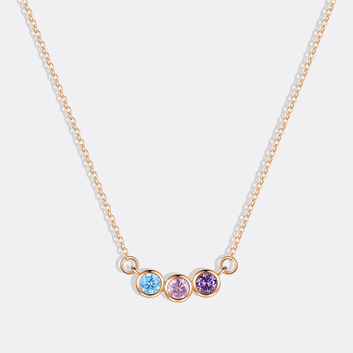Dainty Family Birthstones Necklace - Image 41