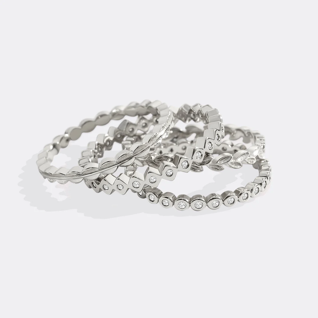 Dainty Gold Mini Ring Set - Image 8