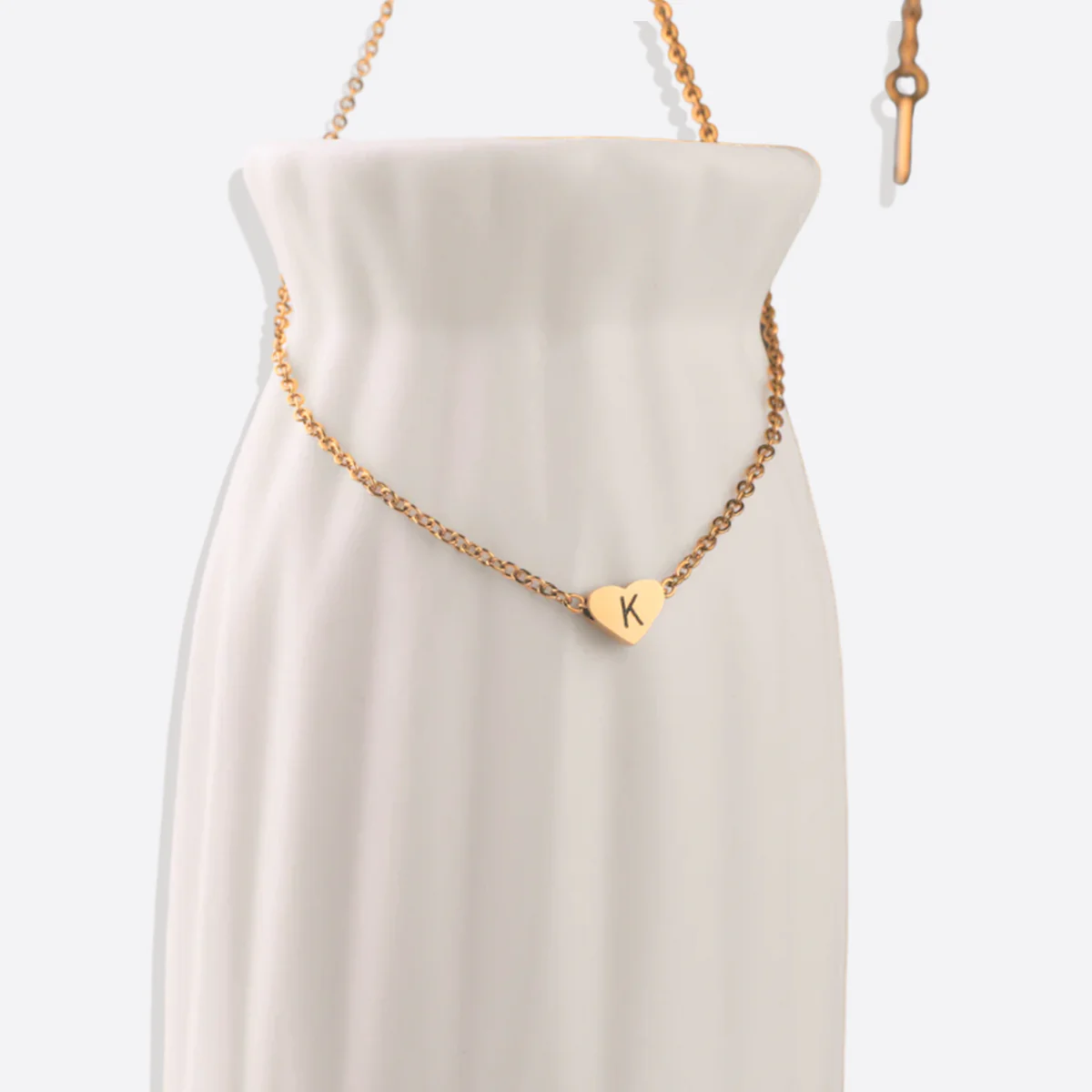 Dainty Heart Initial Necklace - Image 10