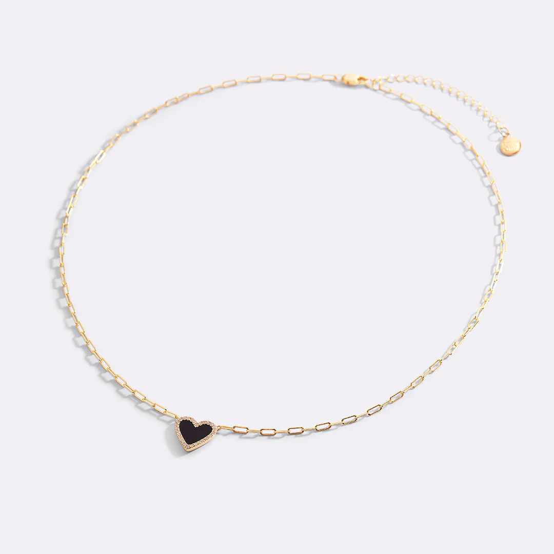 Dainty Heart Paperclip Necklace - Image 21