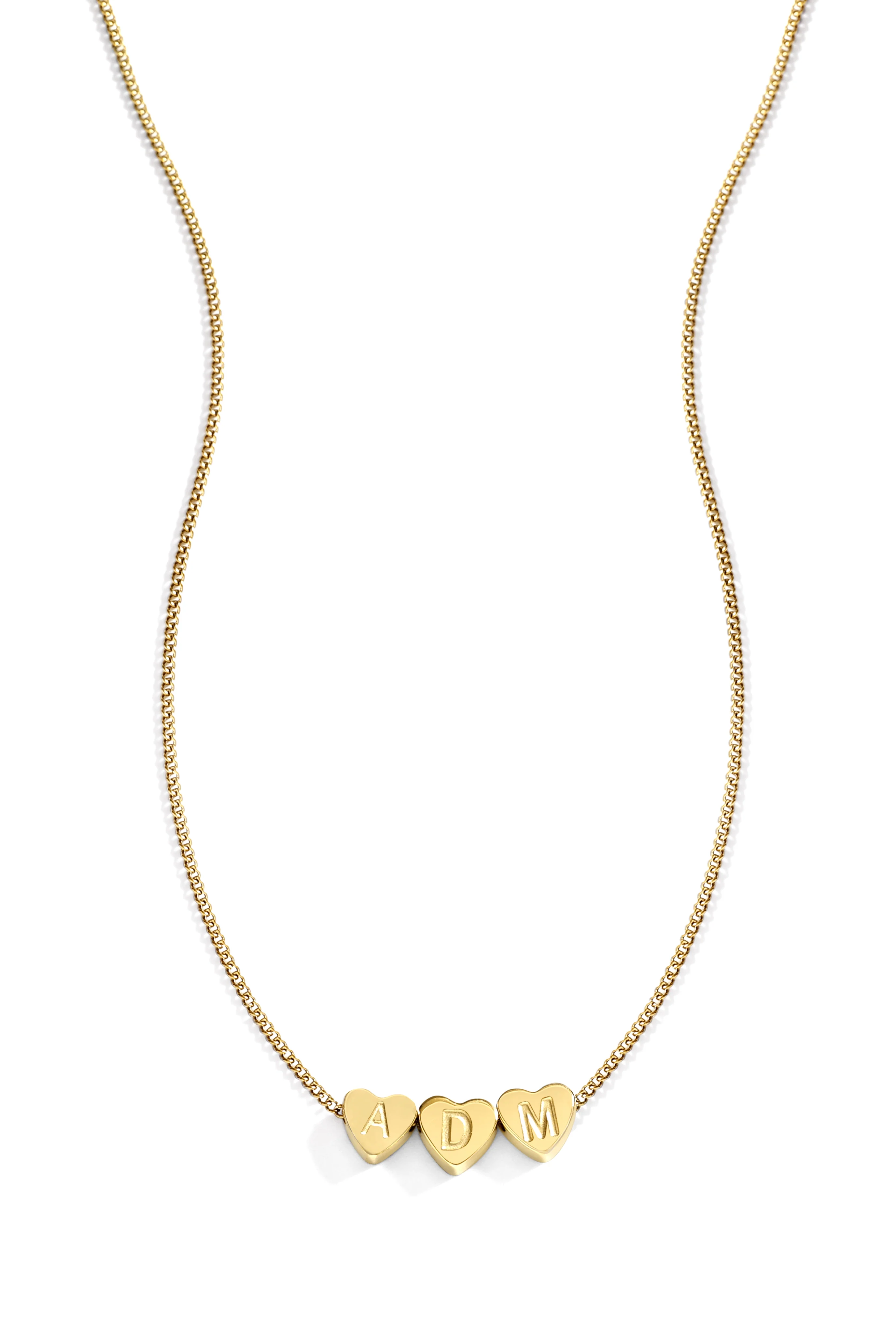 Dainty Heart Stacking Initial Necklace - Image 11