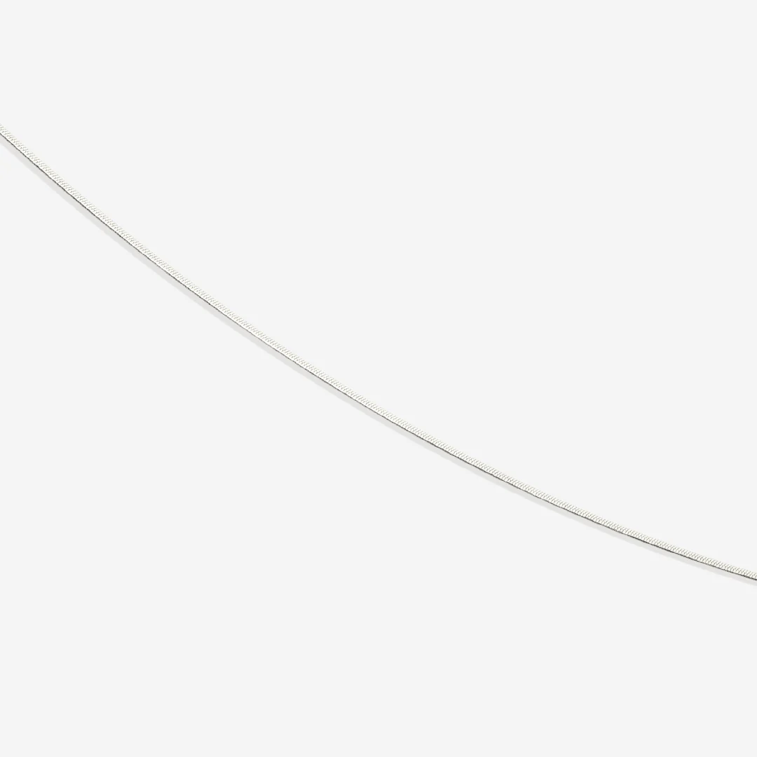 Dainty Herringbone Chain Necklace - Image 19