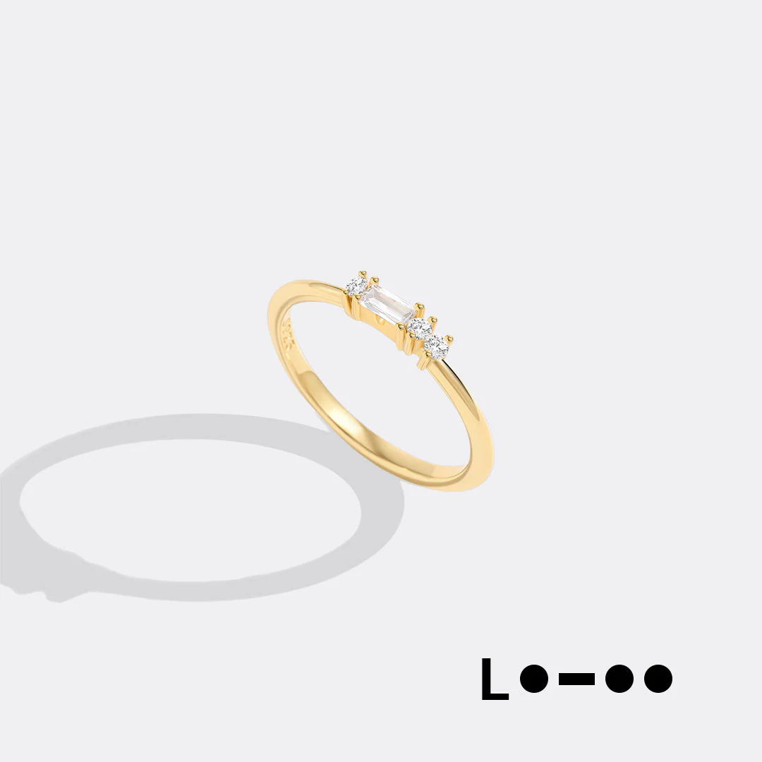 Dainty Personalized Morse Code Ring - Image 12