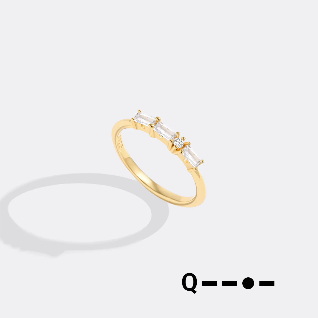 Dainty Personalized Morse Code Ring - Image 17