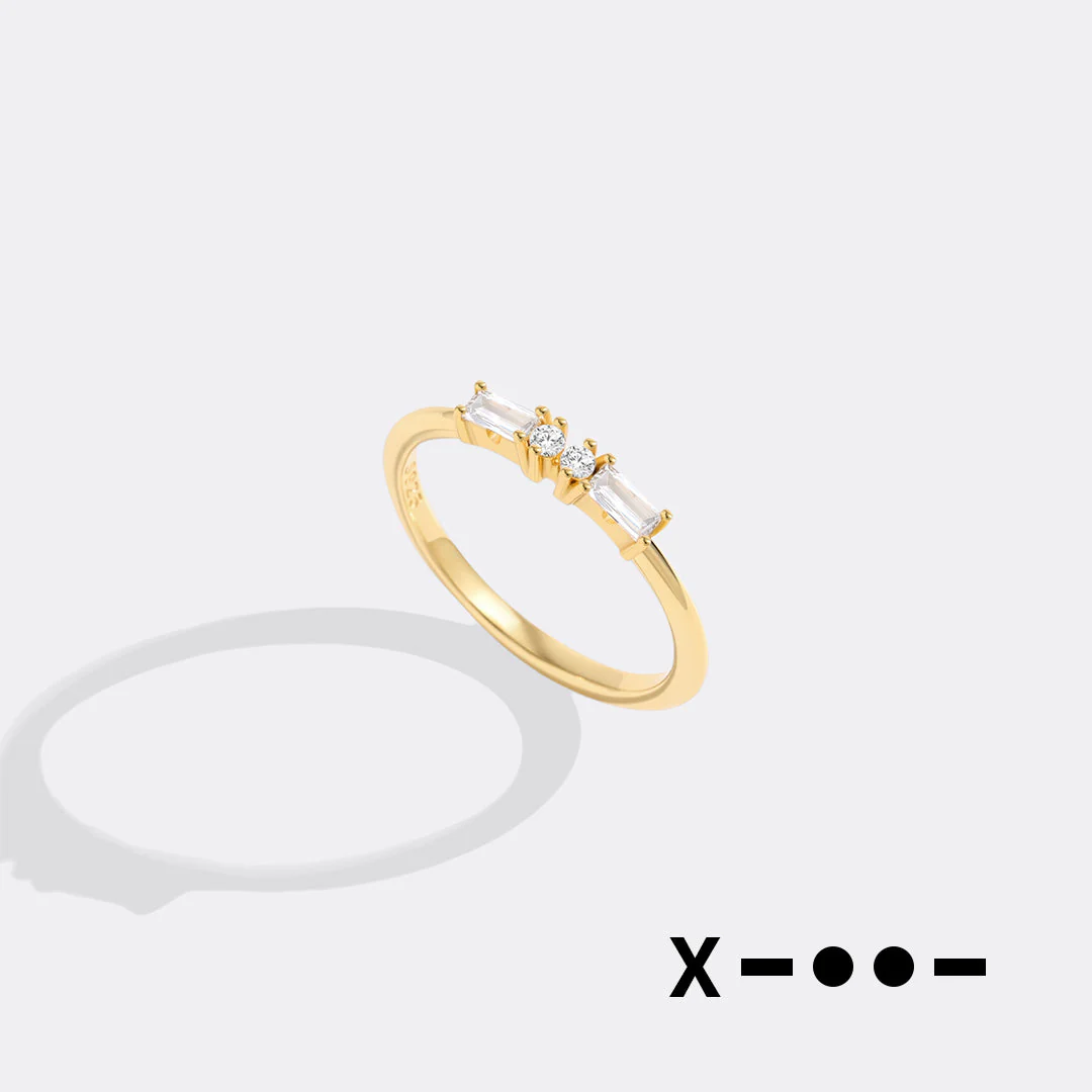 Dainty Personalized Morse Code Ring - Image 24