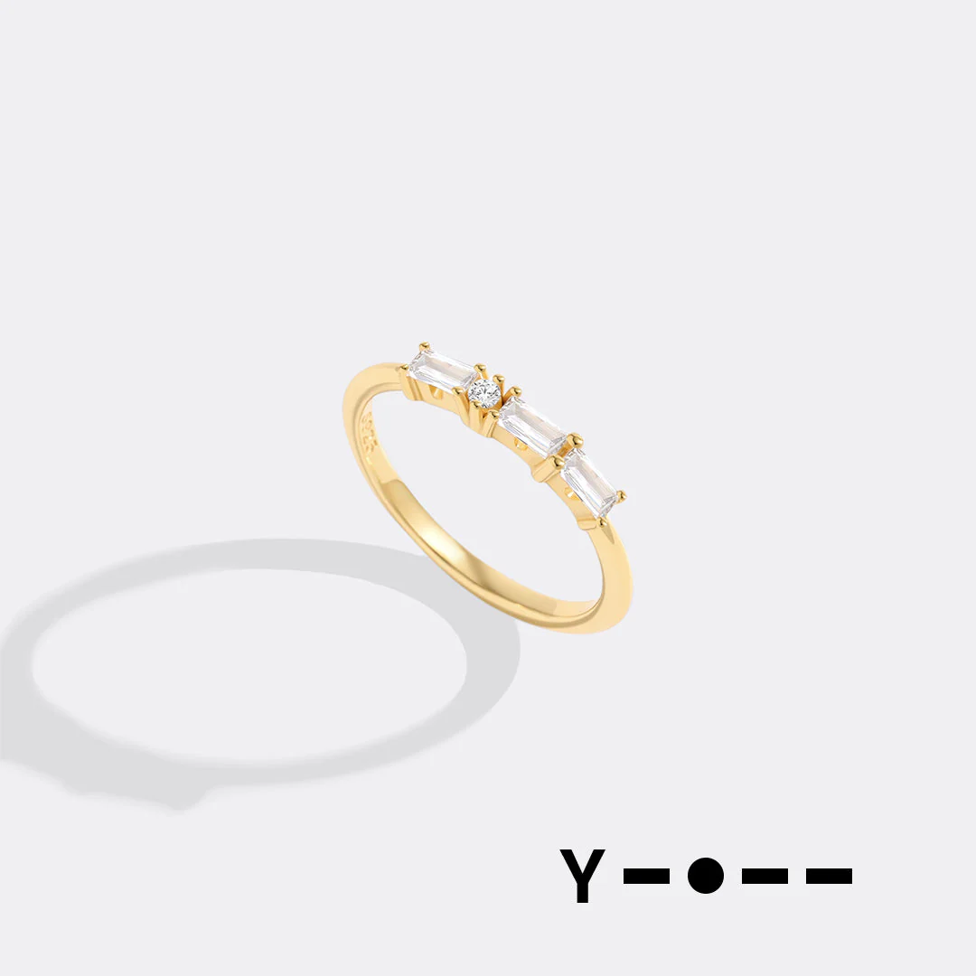 Dainty Personalized Morse Code Ring - Image 25