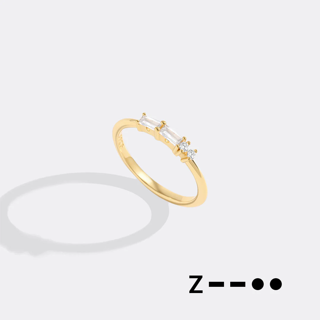 Dainty Personalized Morse Code Ring - Image 26