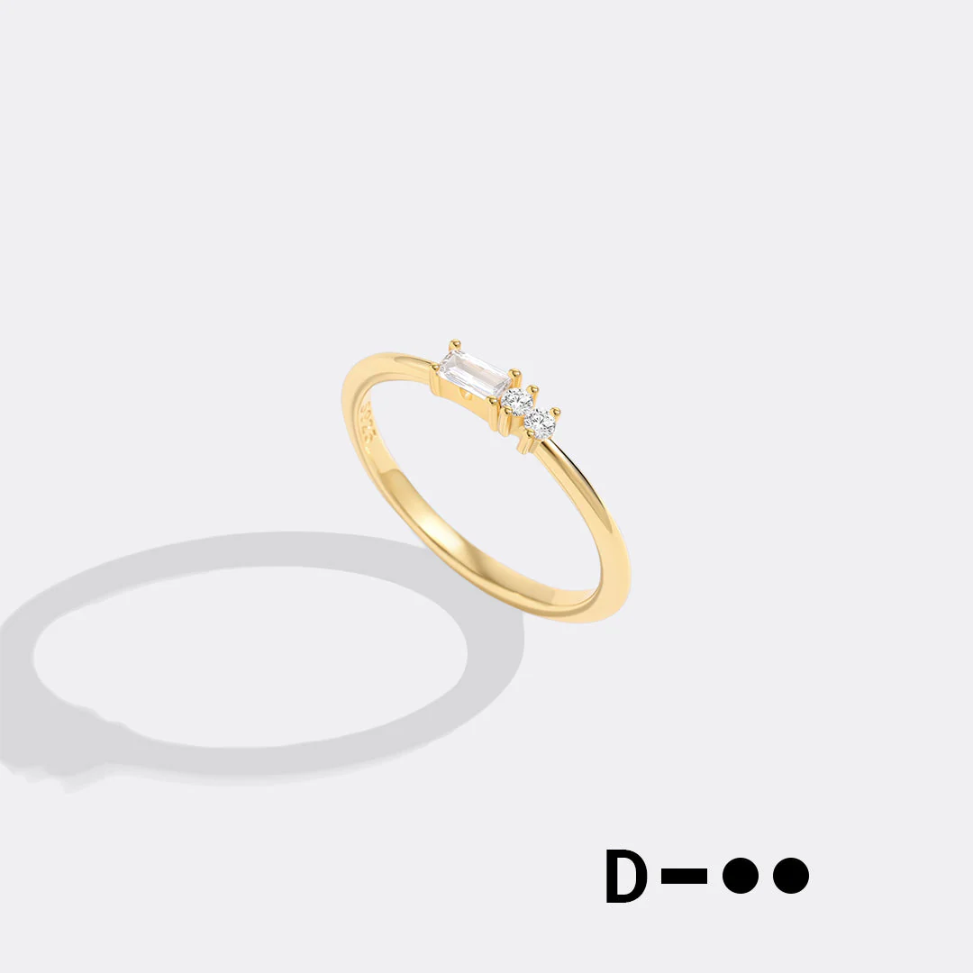 Dainty Personalized Morse Code Ring - Image 4