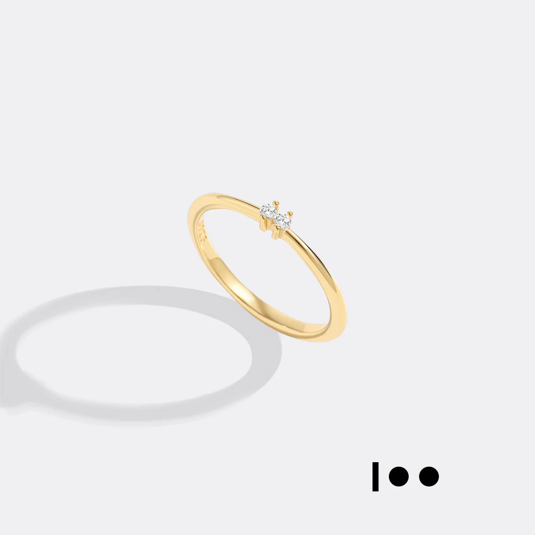 Dainty Personalized Morse Code Ring - Image 9