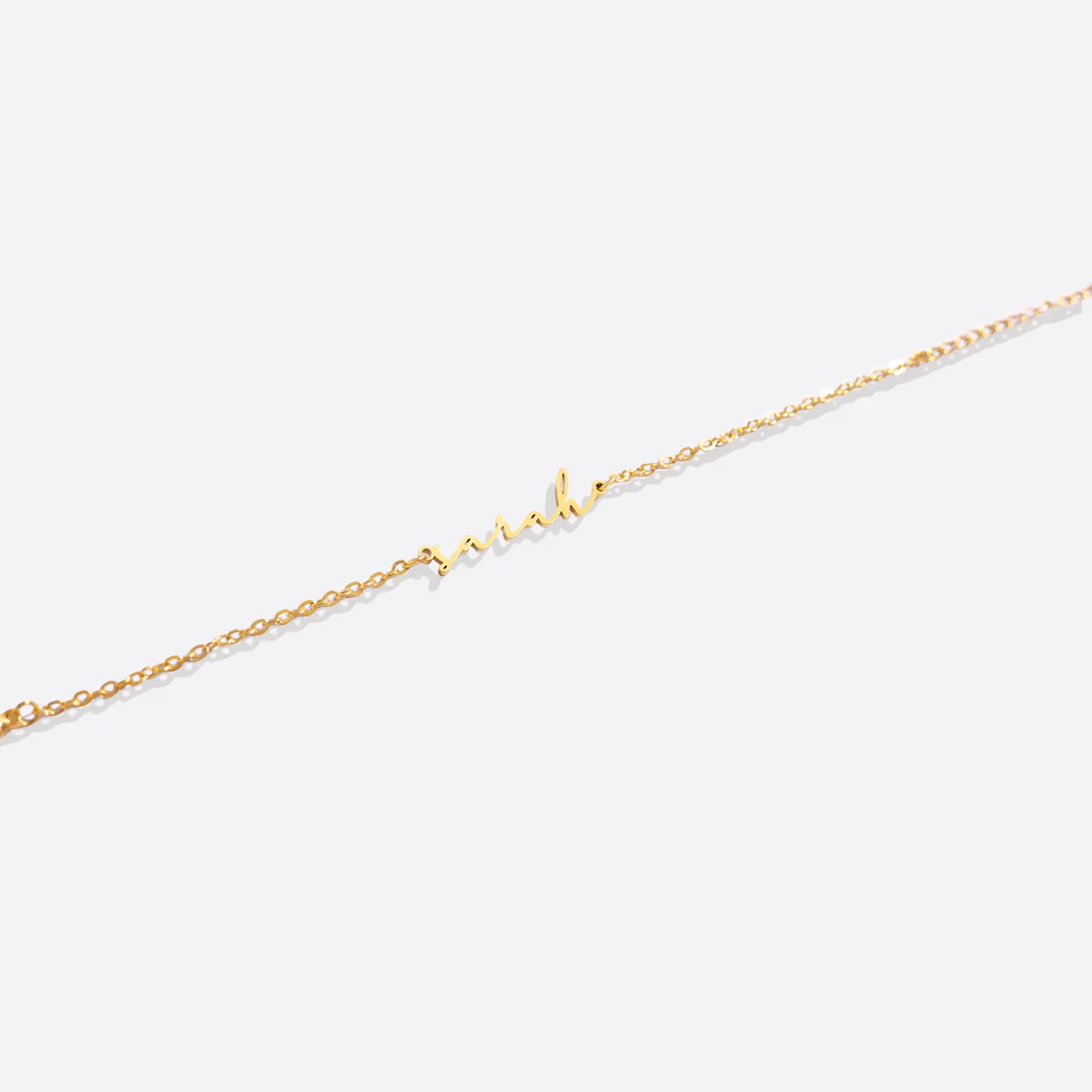 Dainty Script Name Bracelet - Image 8