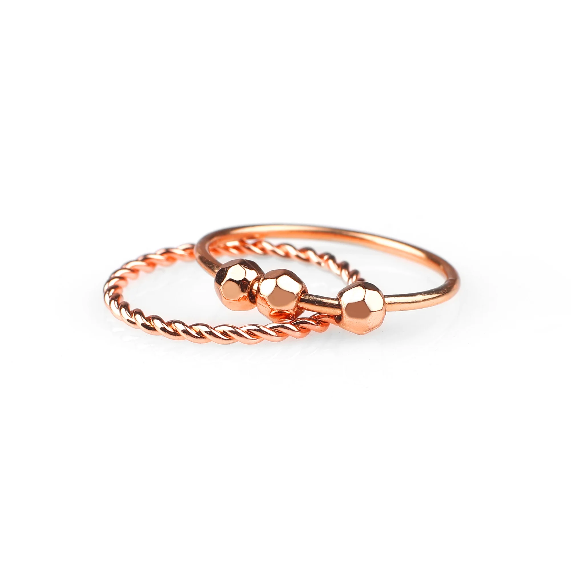 Dainty Stackable Beaded Fidget Ring Set - Image 25