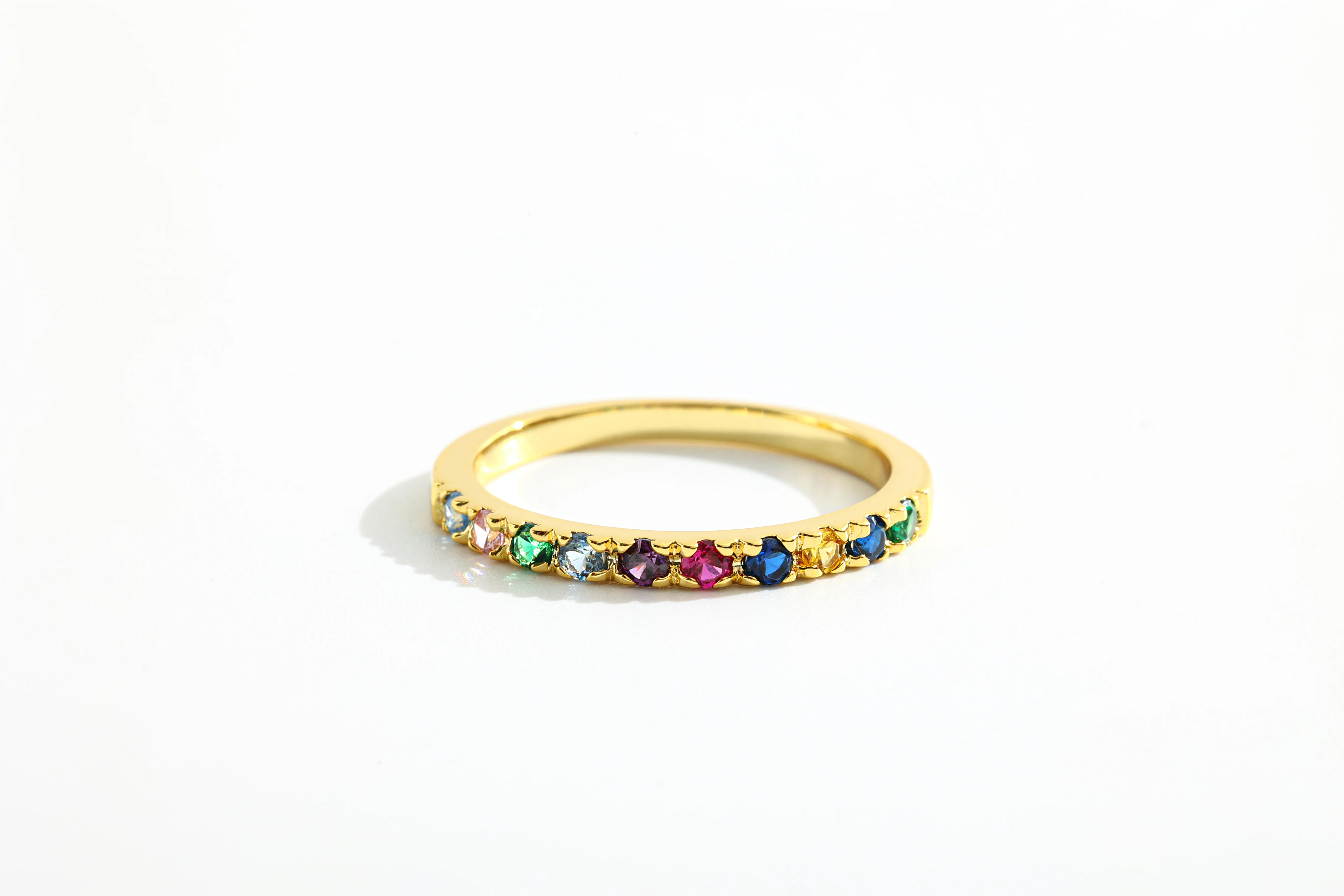 Dainty Stackable Birthstone Ring - Image 13