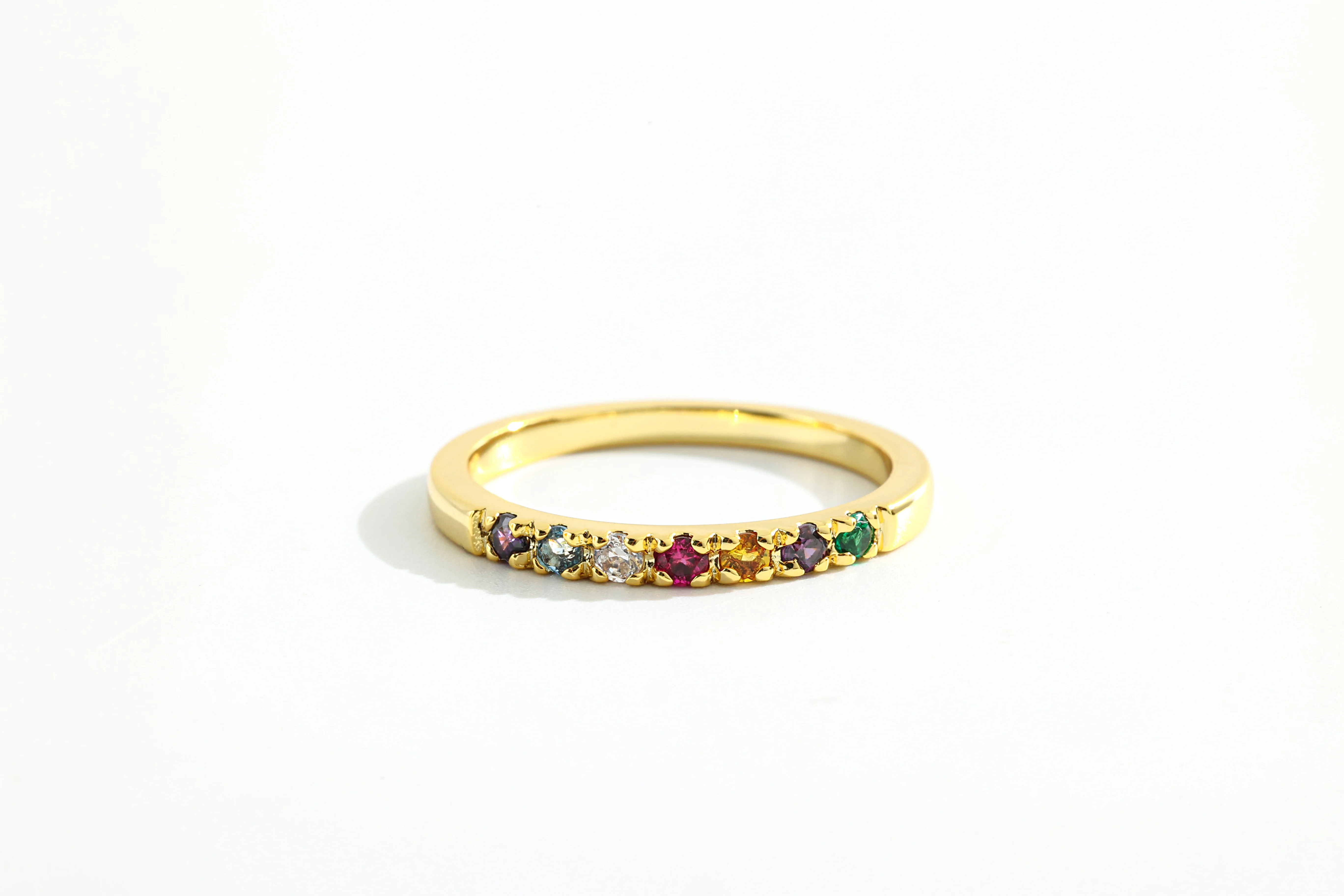 Dainty Stackable Birthstone Ring - Image 23