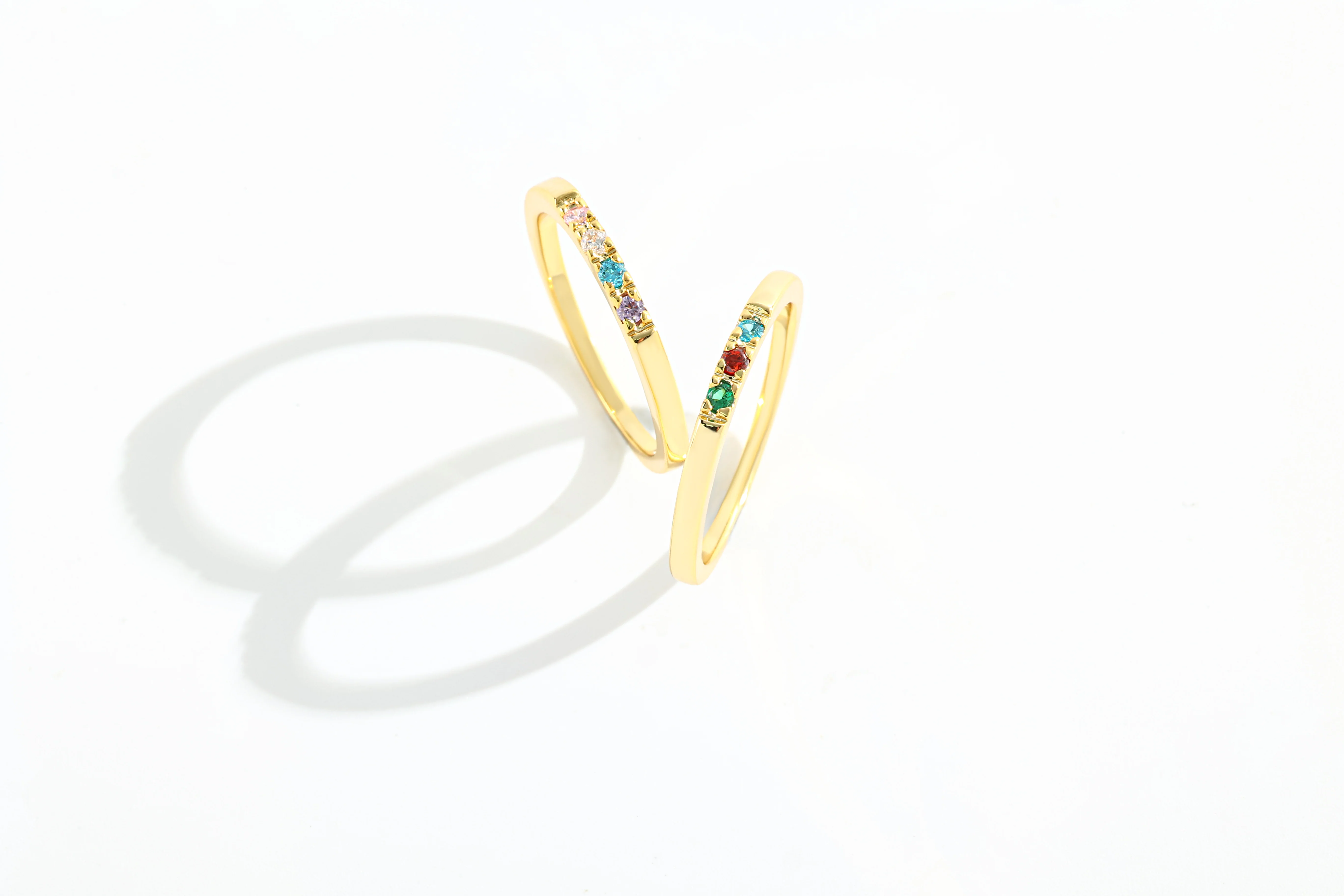 Dainty Stackable Birthstone Ring - Image 26