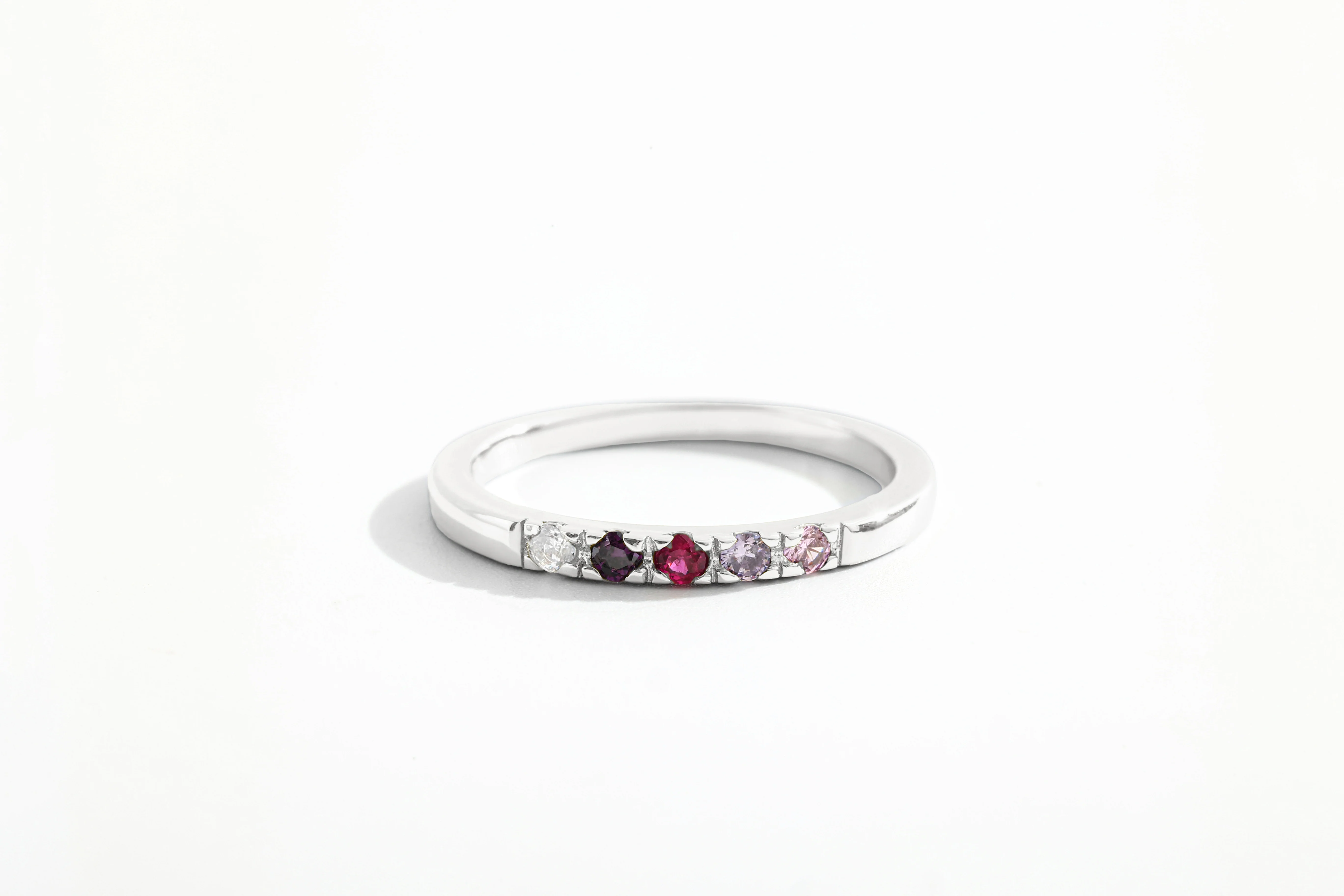 Dainty Stackable Birthstone Ring - Image 3